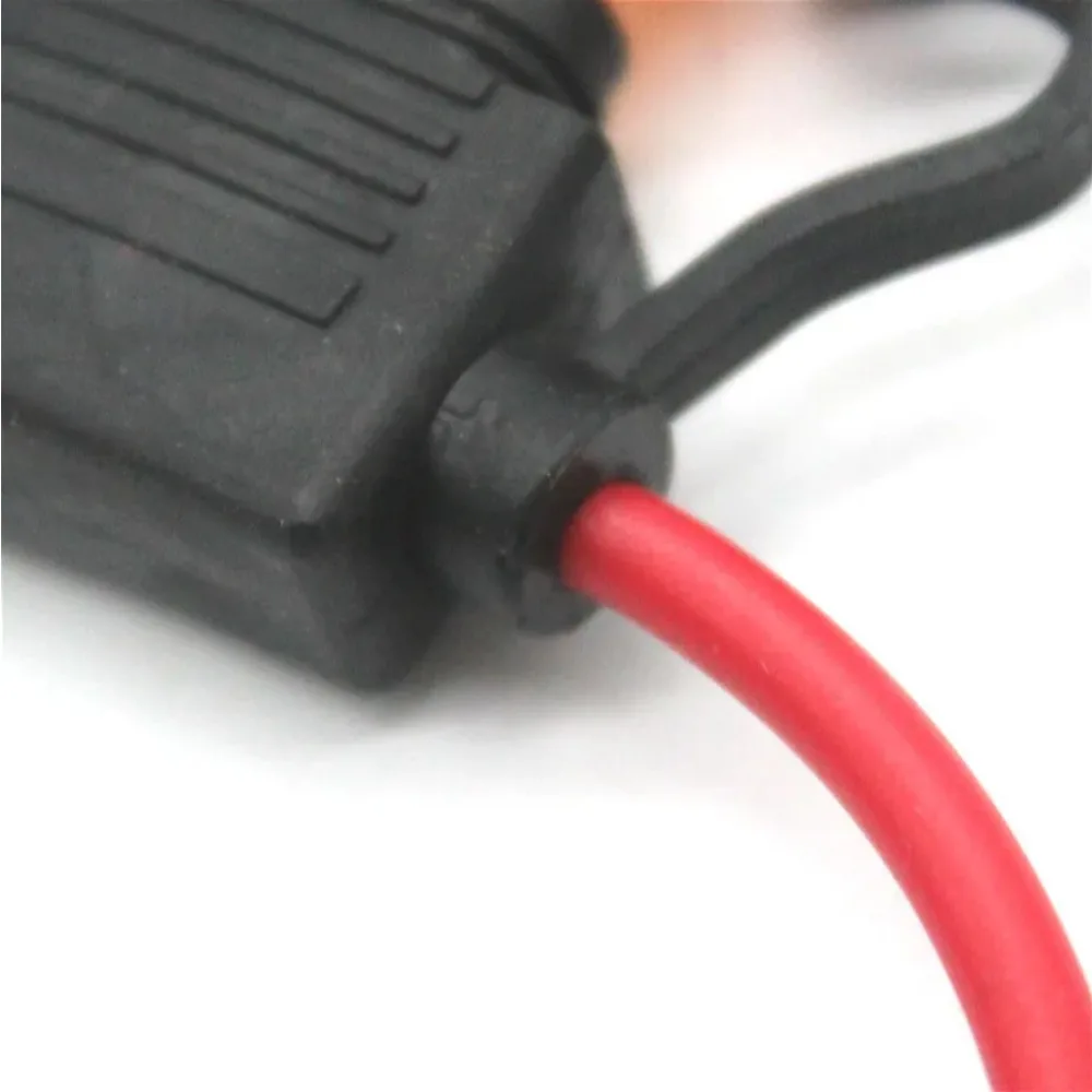 Fuse Holder TAKPART 10Pcs Standard Blade Inline Fuse Holder Splash Proof DC 12V 40A For Car Bike