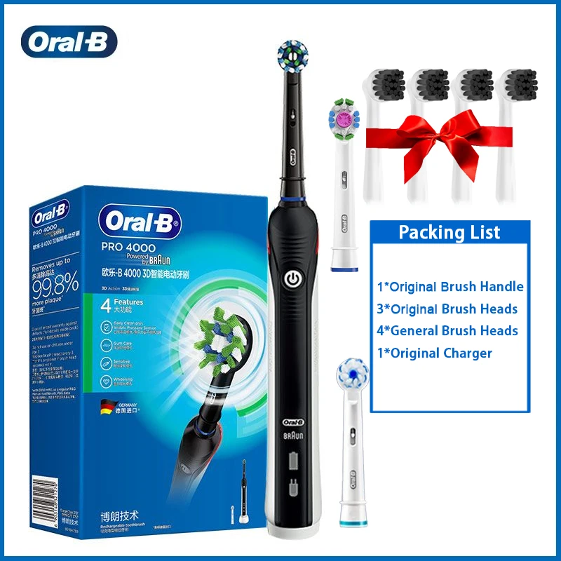 【新品未使用】BRAUN Oral-B PRO4000 Oral-B D20.535 (PC4000) Pro 4000 with CrossAction Electric