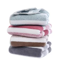 1 pcs Striped Face Towel 35x75cm For Bathroom Or Soft And Absorbent Quick-Drying Experience Microfiber Bath Towel 70x140cm 5