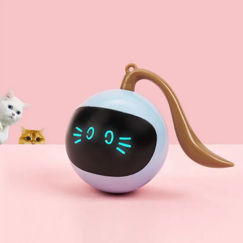 

Smart Electric Interactive Cat Toy 1000mAh Rotating Ball Fun Automatically Cat balls Kitten Ball Toy Kids gift Pet Supply