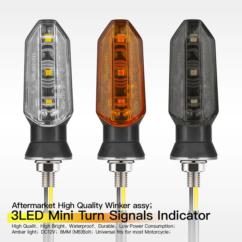 Motorcycle Turn Signal Light Led Indicator Flash Light 12v Turn Signal Light Universal