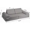 Play Couch Sofa for Kids Large Size, Modular Kids Play Couch, Kids Couch Building Fort, Children Convertible Foam Cushion Couch 5