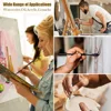 Paint Brushes Set, 12pcs Synthetic Nylon Tips Artist Brush for Acrylic Oil Watercolor Gouache Artist Professional Painting 4