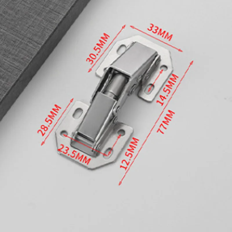 4/6/10 Stück 90-Grad-Scharniere ohne Bohren, hydraulische Dämpferscharniere für Küchenschränke, Möbelbeschläge – Detail 7