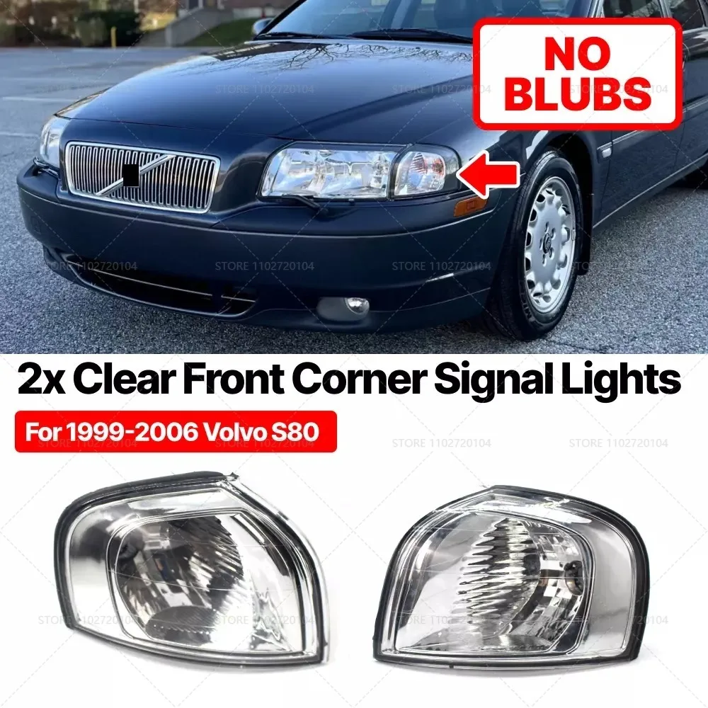 For 1999-2006 VOLVO S80 Front Bumper Corner Lamp Turn Signal Lights  (Without Bulb) 30655422 30655423 - AliExpress, image size:1000x1000