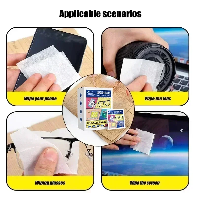 Multipurpose Glasses Cleaner Cloth Wipes