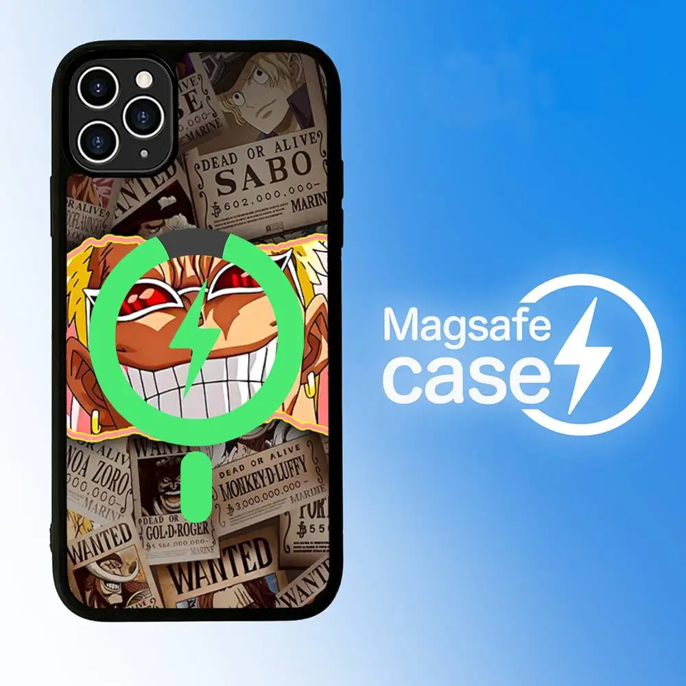 Anime O-One Pieces Phone Case with Magsafe Magnetic Shell