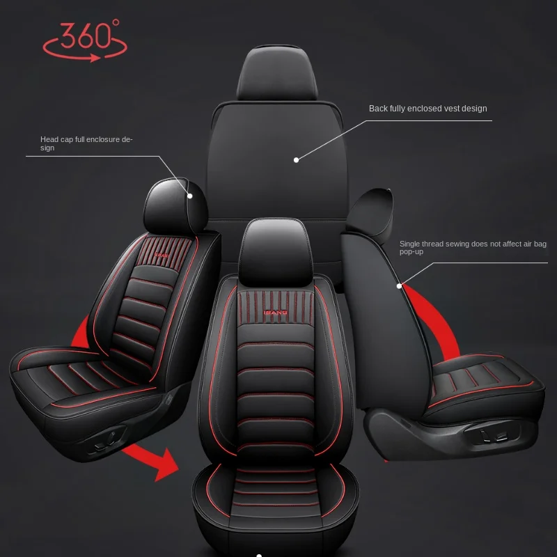 5D Car Seat Covers for TOYOTA CHR Corolla Yaris Sienna Vios Fortuner Kluger Sequoia Rush Wish Car Accessories Auto Goods