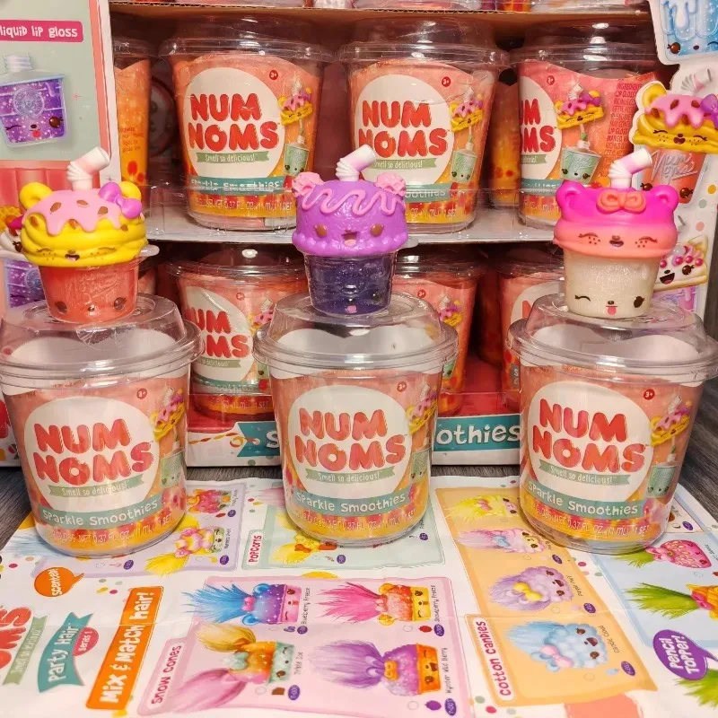 오리지널 블라인드 박스 장난감 Num Noms 향수 인형, 귀여운 미스터리 메이크업 립글로스 냄새, 스낵 컬렉션 장식, 어린이 선물