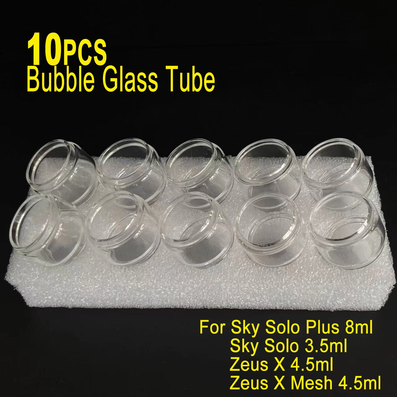 10 Pz Bubble Glass Per Sky Solo 3.5Ml Sky Solo Plus 8Ml Luxe Ii 2 Luxe Skrr-S Mini Gen S Zeus X 4.5Ml Strumento Di Smontaggio Del Vetro Grasso