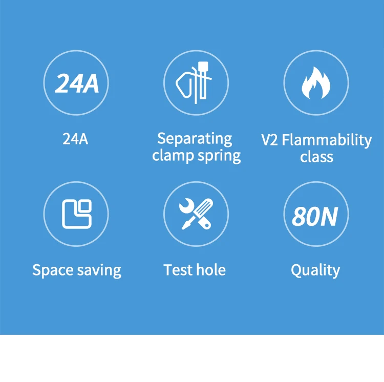 Description Picture 4 of item20/50pcs Direct Plug Type Electrical Wire Quick Connector Wiring Terminal Suitable For 20-14AWG