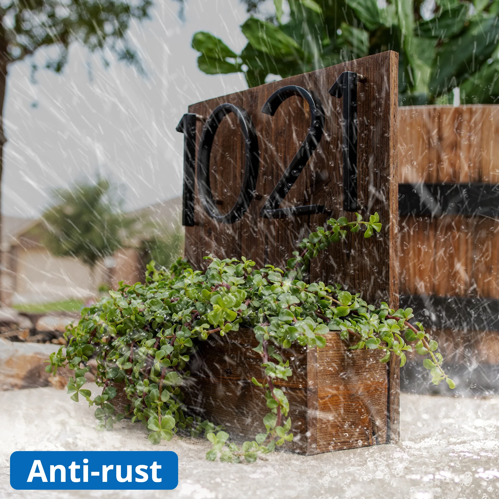 125mm Floating House Number Letters Big Modern Door Alphabet Home Outdoor 5 in.Black Numbers Address Plaque Dash Slash Sign #0-9