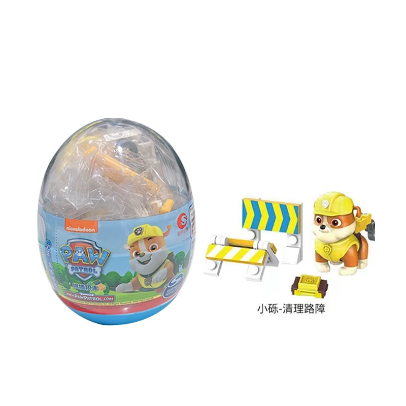 4pcs PAW Patrol Splicing blocks twisting Twisted Egg Mini Chase Marshall Skye Rubble Capsule Assembled Toys For children's Gifts