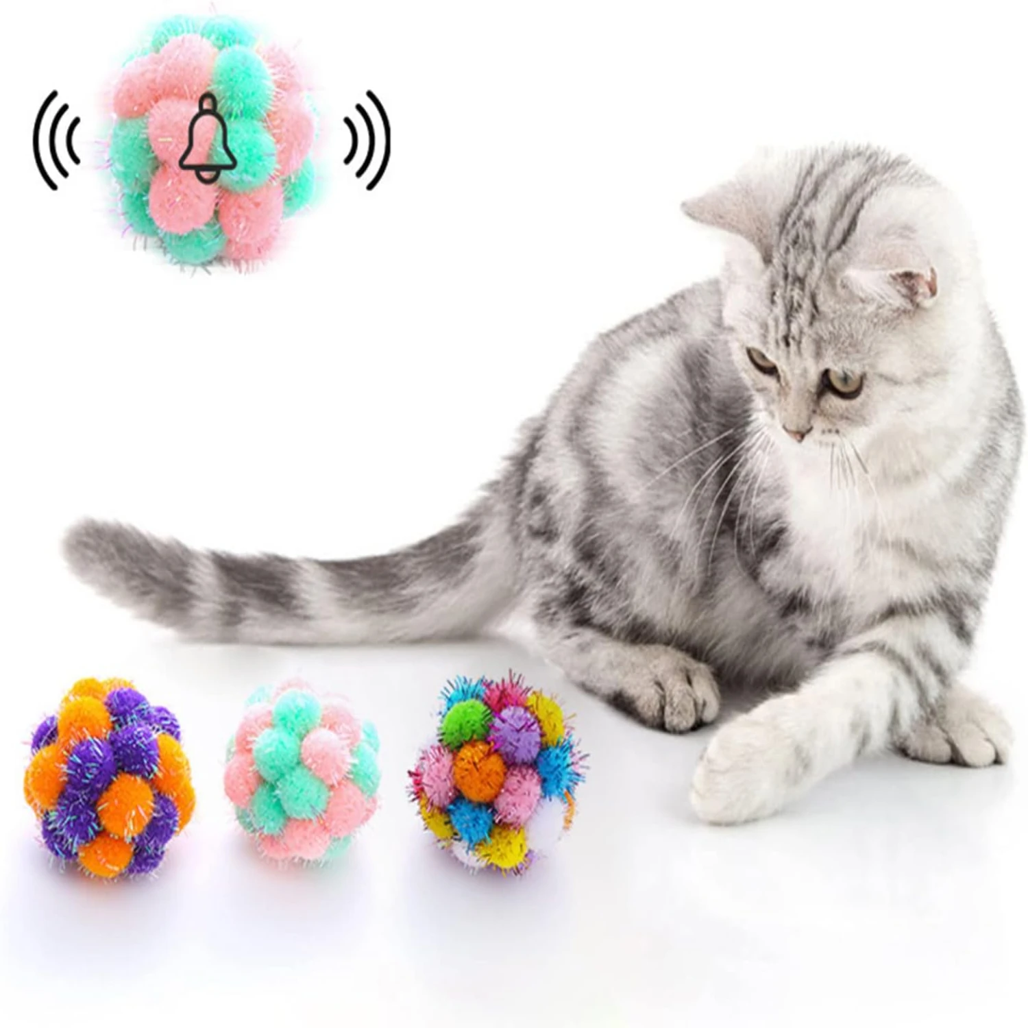 Enhance your crafting supplies with these vibrant, high-quality Pom Poms. The soft textures and playful colors will add a fun an