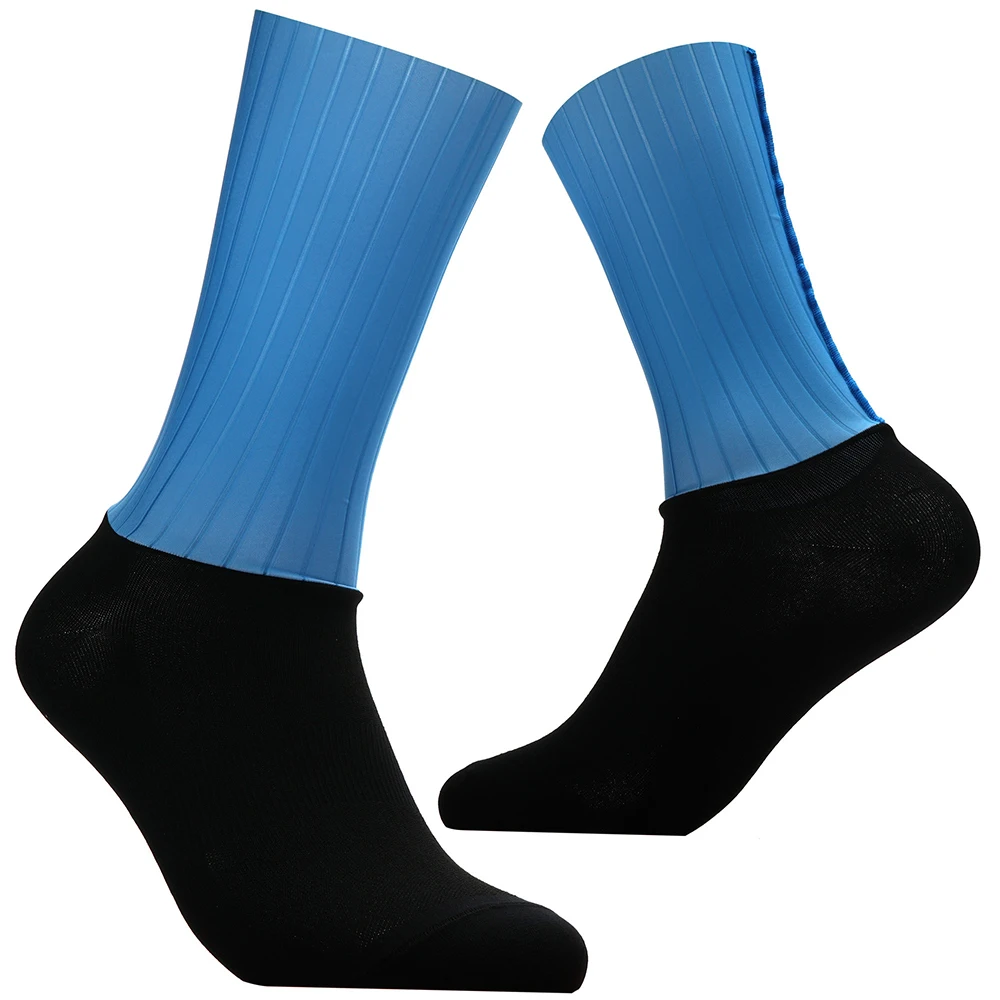 New Bike Team Aero Socks Seamless Anti Slip Cycling Socks Road Bicycle Socks Outdoor Racing Bike Compression Sport Socks