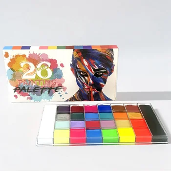 26 Color Makeup Palette Set for Face and Body Painting, Available in Multiple Colors, Suitable for Halloween Cosplay, Parties and Stage Makeup