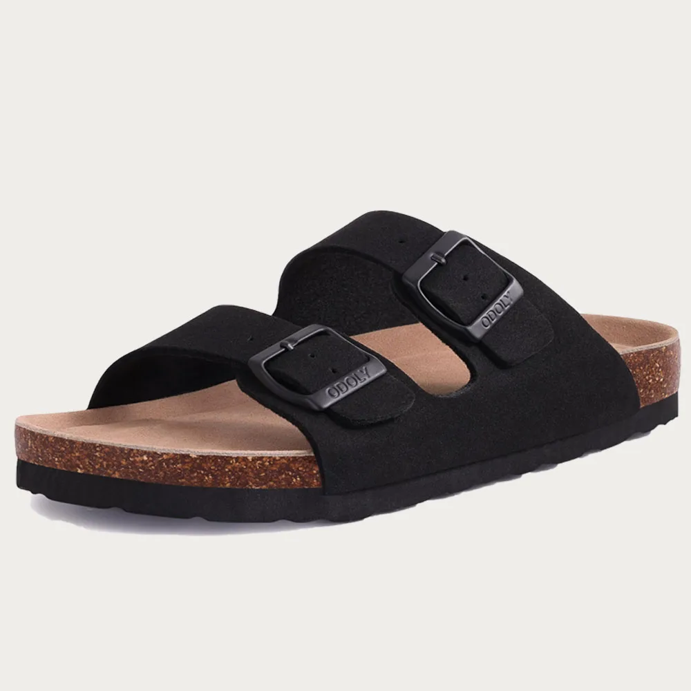 Shevalues Fashion Platform Cork Slippers For Women Men Classic Flats Sandals Summer Unisex Beach Sandals With Adjustable Buckle 3