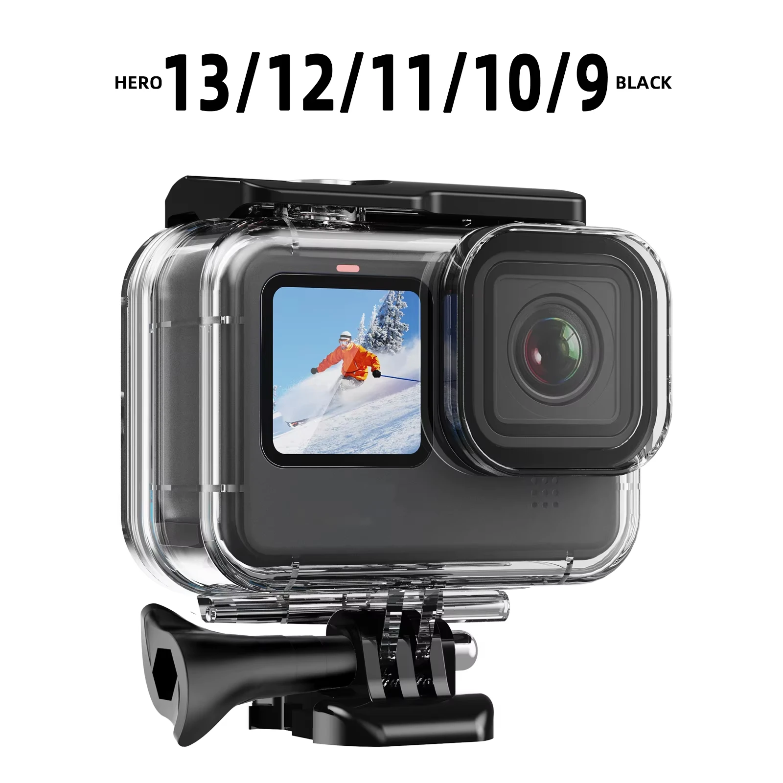 Boîtier étanche GoPro Hero 13 12 11 10 9 Black 60M