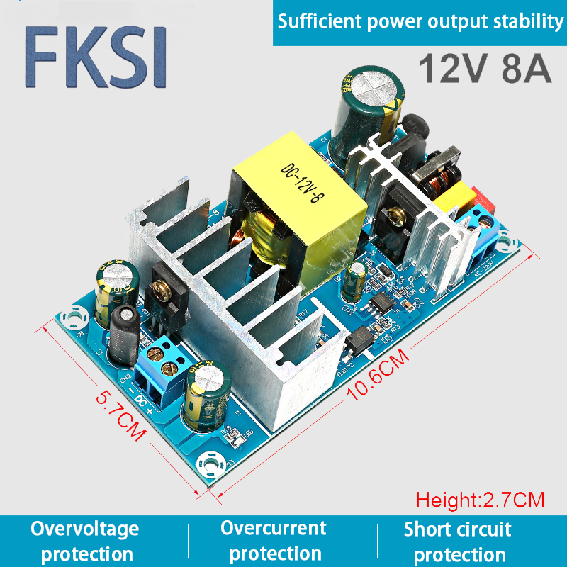 FKSI AC 85-265V to DC 12V 24V 36V 48V step-down Transformer power supply  1A 2A 4A 6A 8A 9A switching power module for Repair