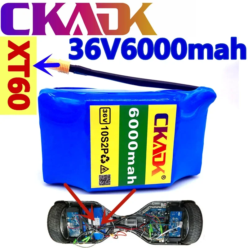 

18650 36V battery 6000Ah10s2p scooter lithium-ion battery rechargeable