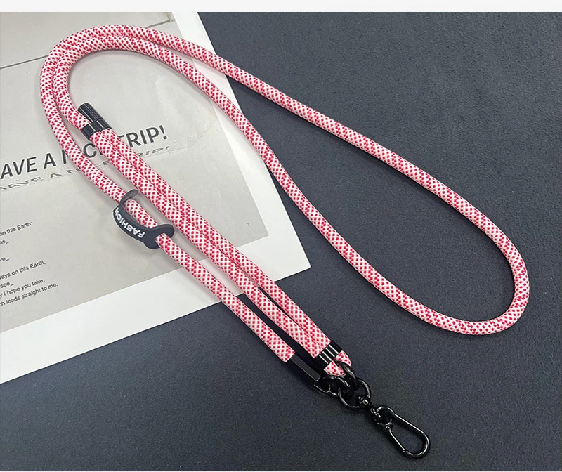 Versatile Crossbody Adjustable Phone Lanyard Strap with Detachable Neck Cord, 150cm