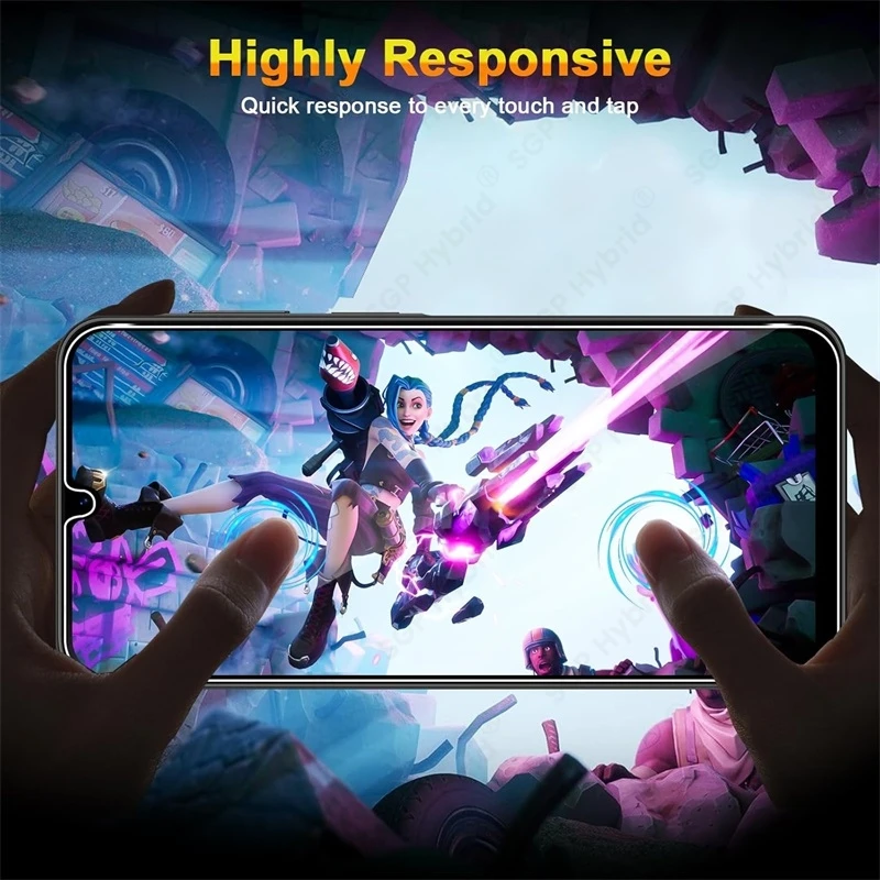 Clear Tempered Glass Screen Protector & Protective Case