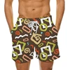 2024Abstract Pattern Men Board Shorts Swimwear Shorts Trunk Sports Pants Casual Men's 3d Tops Child Boy Beach Short Men Clothing 1