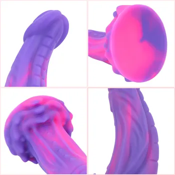 Soft Silicone Realistic Dragon Dildo Suction Cup Dildo Prostate Massager Large Butt Plug Thick Dildos Anal Sex Toys for Women 6