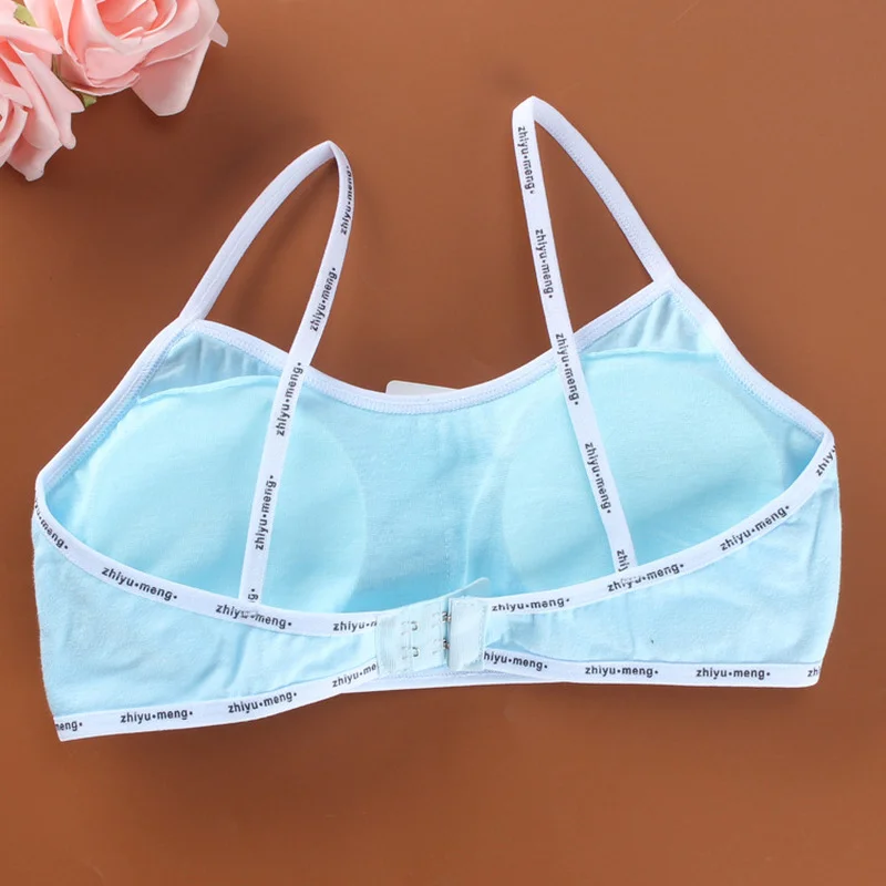 Sports Bra Training Bra Cotton Bra Girls Lingerie Sets Bra For Girls 12 Years Teenagers Lingerie Gym Breathable Tops Underwear Cotton Brassiere Solid Color Training Bra 8-16T