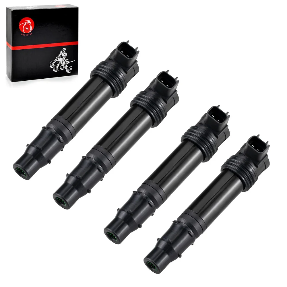가와사키 닌자 ZX600 ZX-6RR ZX-6R 2003-2018 21171-1282 21171-0021 용 4 개 점화 코일