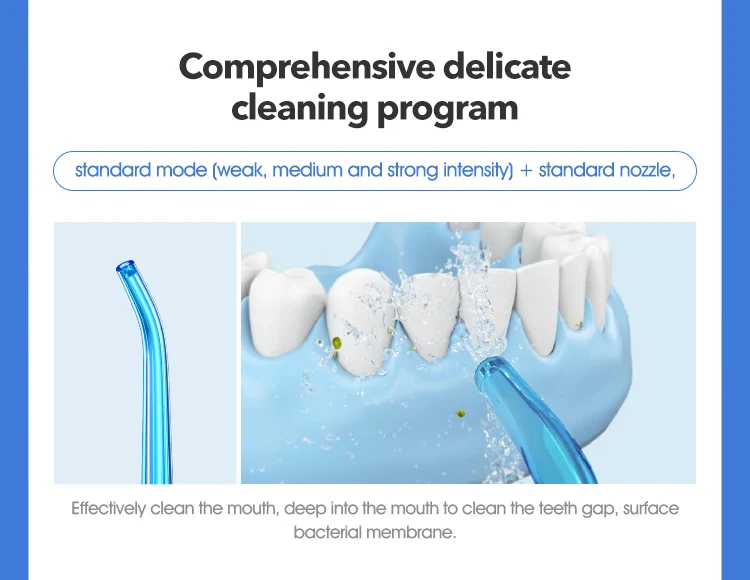 Xiaomi SOOCAS W3 Pro Water Flosser Teeth 4 Type Nozzle Cleaner description image 7