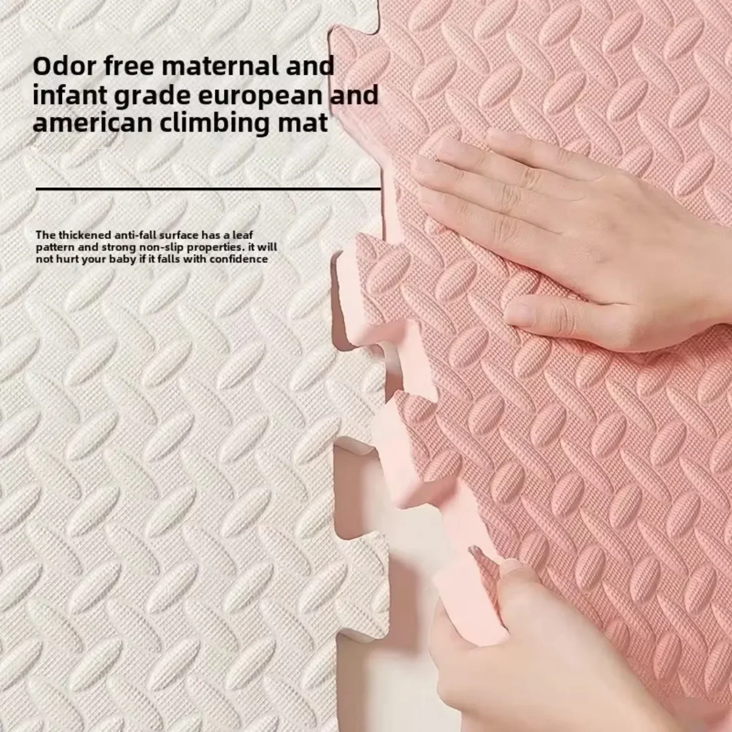8 Pieces of Baby Game Stitching Mats Children's Anti-fall Foam Carpet 2.5CM Thickened Suitable for Children's Room Play Area Gym