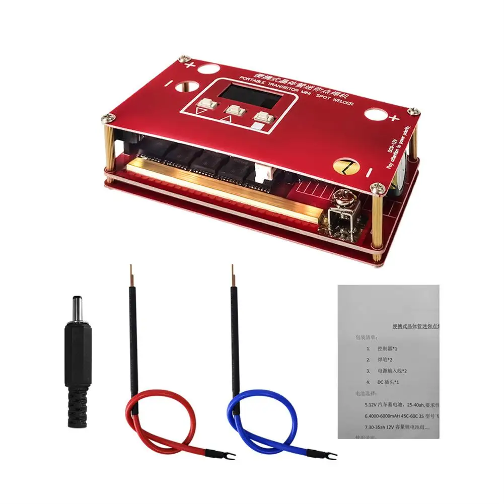 

Portable Transistor DIY Mini Spot Welding Machine 18650 Lithium Battery LCD Display Screen Spot Welder dropshipping wholesale