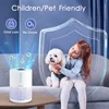 2 Packs MOOKA  Air Purifiers for Home Bedroom Up to 300Ft²  H13 True HEPA Filter Protable  with USB Cable 6