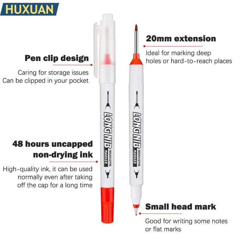 Discover the Versatile 6Pcs/Set 20mm Deep Hole Long Nib Head