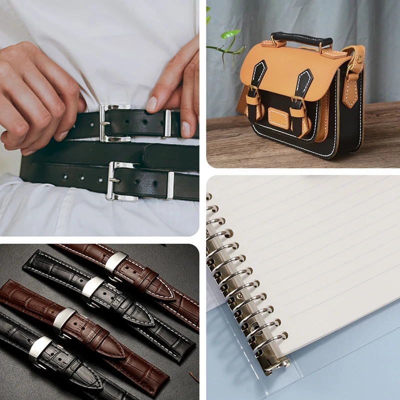 leather punch tool 7/8/15Pcs Punch Tool Set Hole Punch Set Leather Craft Tool for Leather Watch Straps Belts Canvas