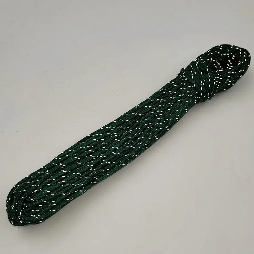 Outdoor Tent Ropes Camping Tent Accessories Camping Tent Fasteners 20m 50m Reflective Tent Rope 2.5mm High Strength Multifunction Guyline Rope Camping Tarp Tent Accessory Clothesline Paracord