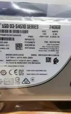 For SSDSC2KB240G8 240G SSDSC2KB480G8 480G S4510 2 5 SATA SSD