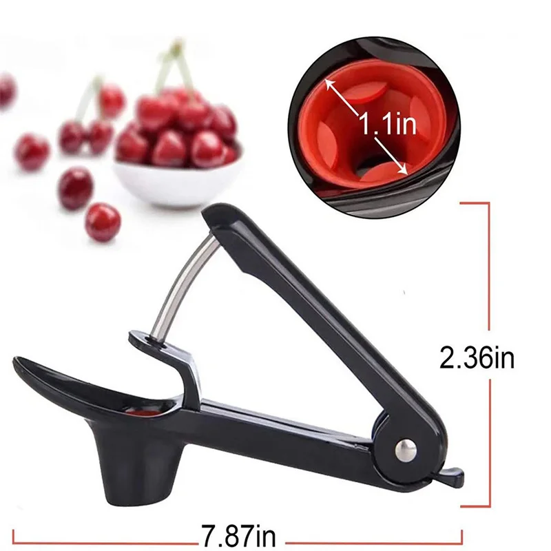 Core Seed Remover Olives Cherry Fruits Go Nuclear Device Pitter Plastic Gadgets Tools Kitchen Accessories fruit pit remover