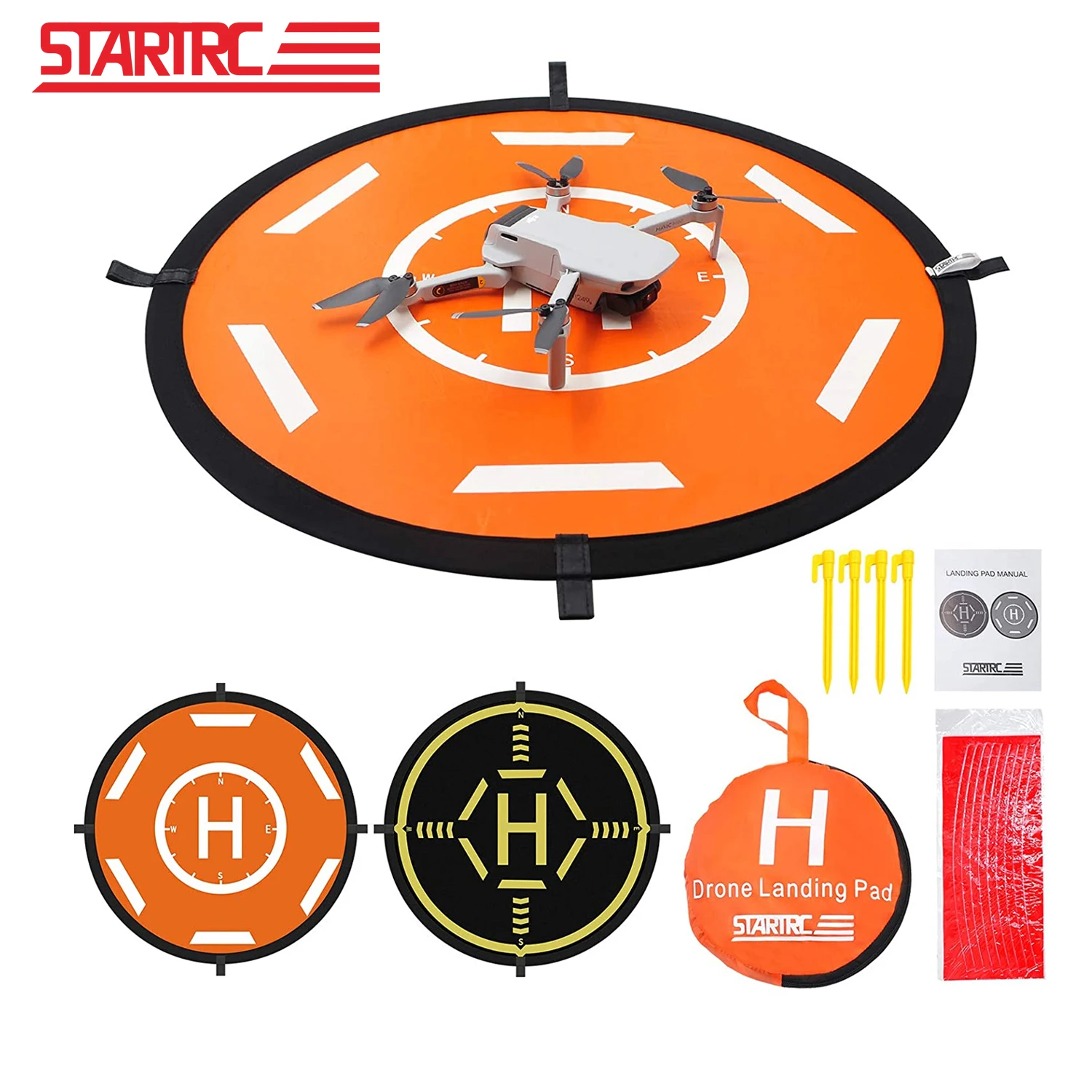 

STARTRC Drone Landing Pad 80cm Foldable Landing Pitch Parking Mat For DJI Mavic Air 2/Mini 2/Mavic 2 FPV FIMI X8SE Accessories