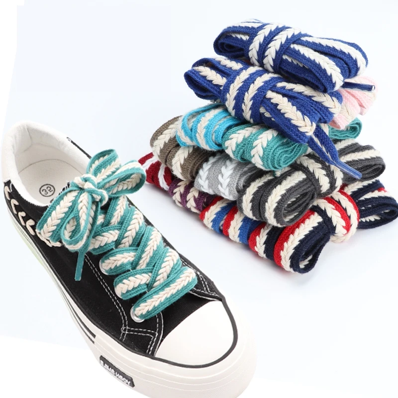 Multicolor Twist Rope Shoe Laces For High Top Sneakers - Temu Germany