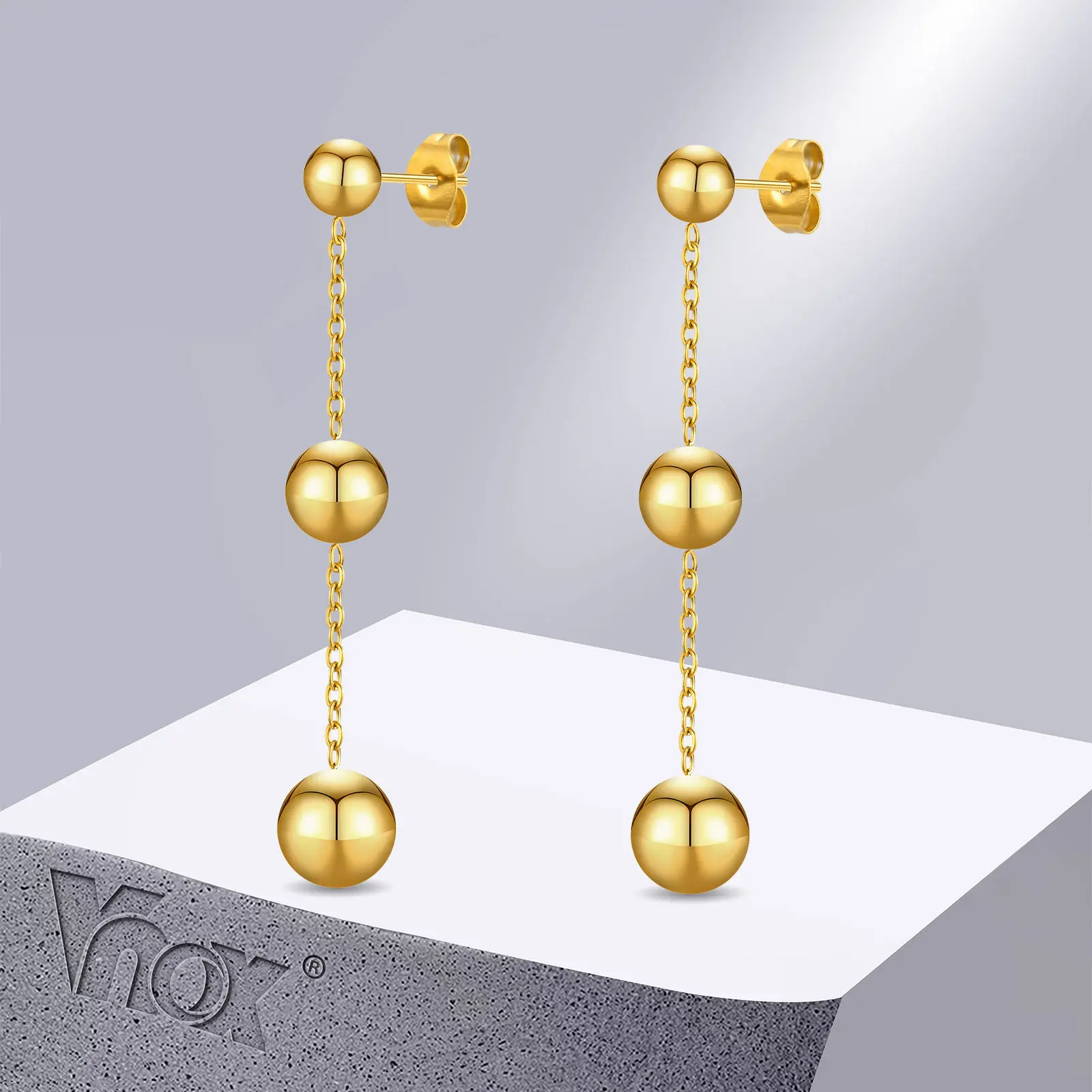 ZENZII Orecchini A Cerchio Con Perline Bohémien - 5,1 Cm - Ipoallergenici - Confezione Regalo In Velluto
