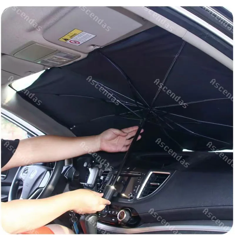 

125cm 140cm Newest Foldable Car Windshield Umbrella Car UV Protection Cover Sunshade Insulation Front Window Interior Protection