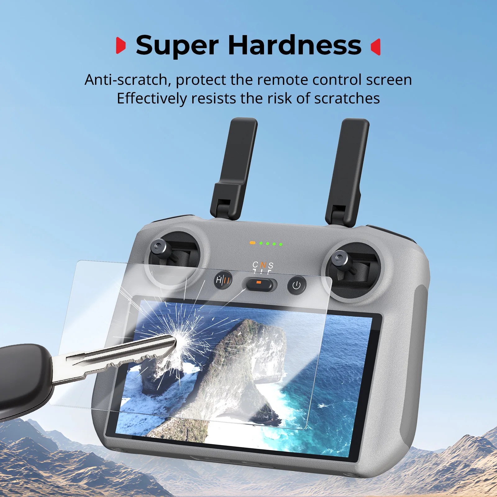 스몰리그 HD 스크린 보호필름 키트 (DJI RC / RC 2, 드론 네오 2, DJI 미니 5 프로, 매빅 4 프로, 에어 3S, 에어 3 6111 호환)