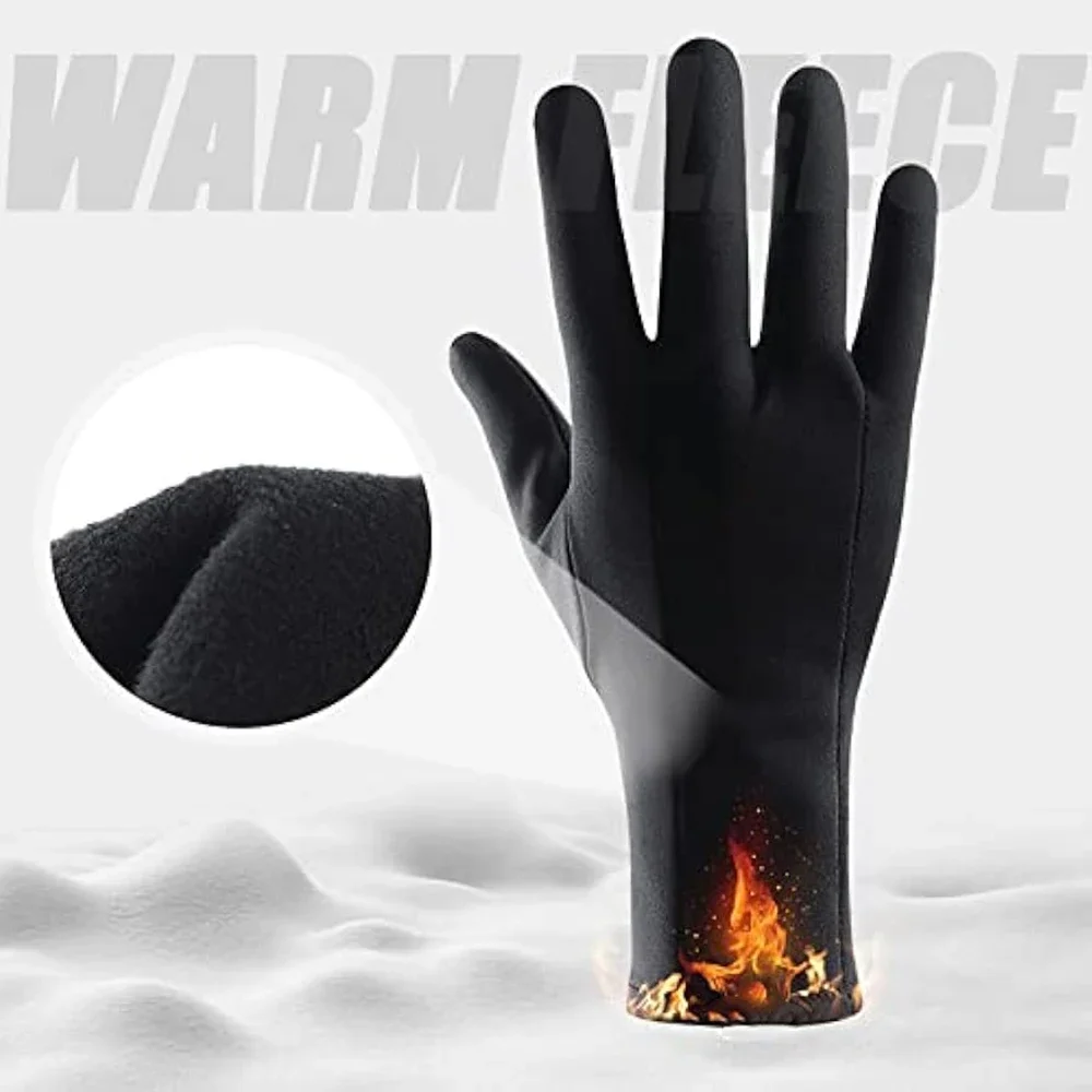 1 Pair Cycling Gloves Ski Gloves Liners for Men &Women, Thin & Lightweight Cold Weather Liners &Cycling&Running All Season 5