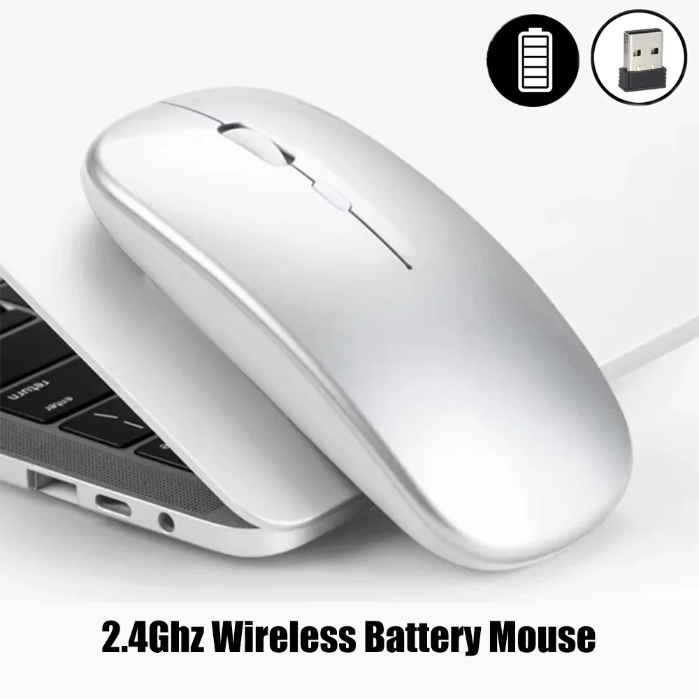 Wireless Mouse 2.4Ghz Wireless Gaming Mouse Single Mode Battery Mouse With USB Receiver For PC Laptop Notebook Adjustable DPI Home&Office Mice