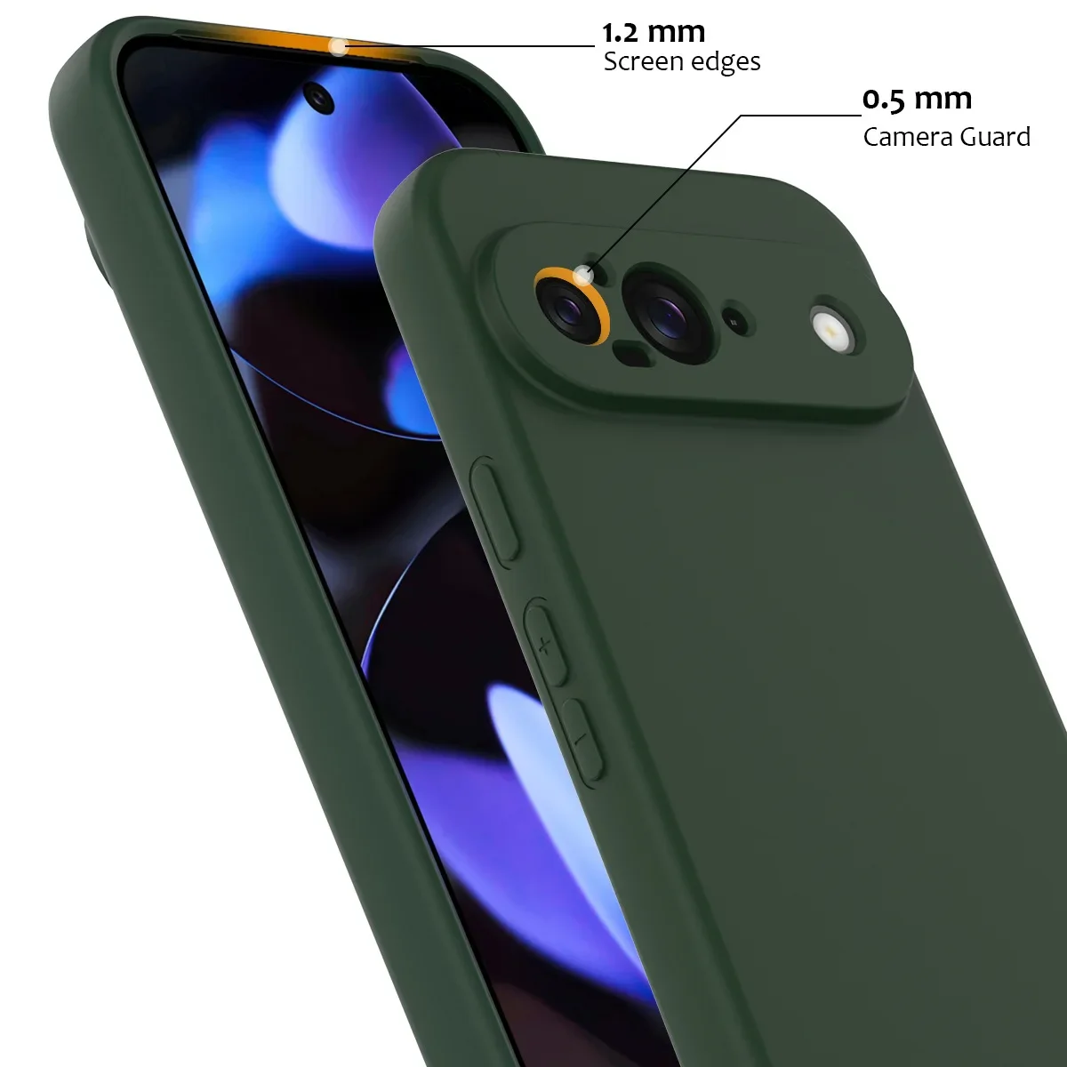 Enhanced Matte Liquid Silicone Anti-Fingerprint Magnetic Wireless Armor Cover