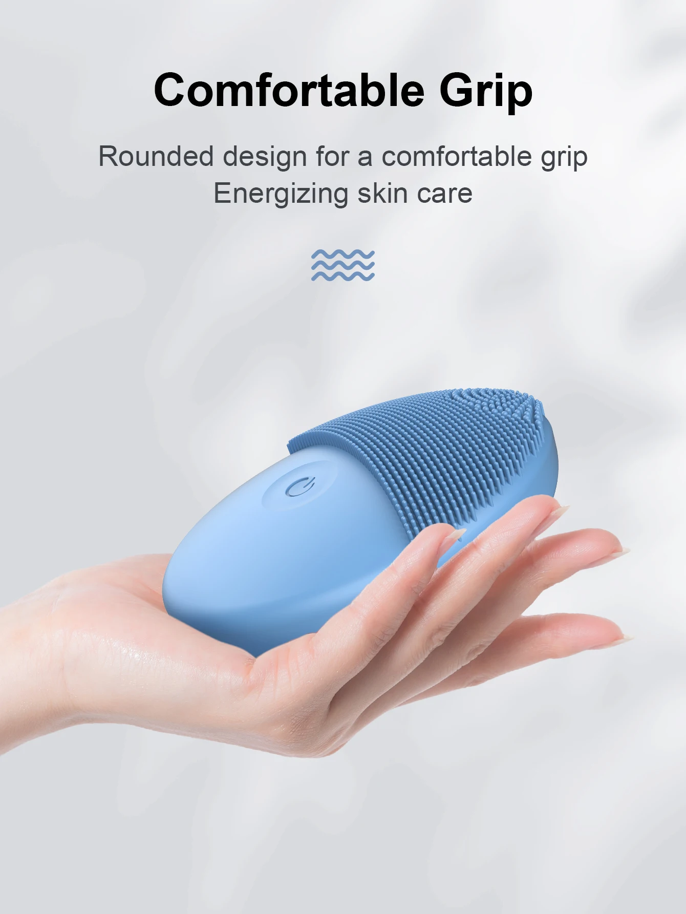 Electric facial cleanser facial cleansing brush deep pore cleaning silicone beauty sound wave vibration massage facial cleansing brush facial cleanser massager
