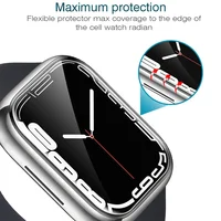 Film de protection d'écran pour Apple Watch 9 8 7 6 SE 5 3, Film de protection complet transparent pour iWatch série 38mm 42mm 45mm 41mm 40mm 44mm 5