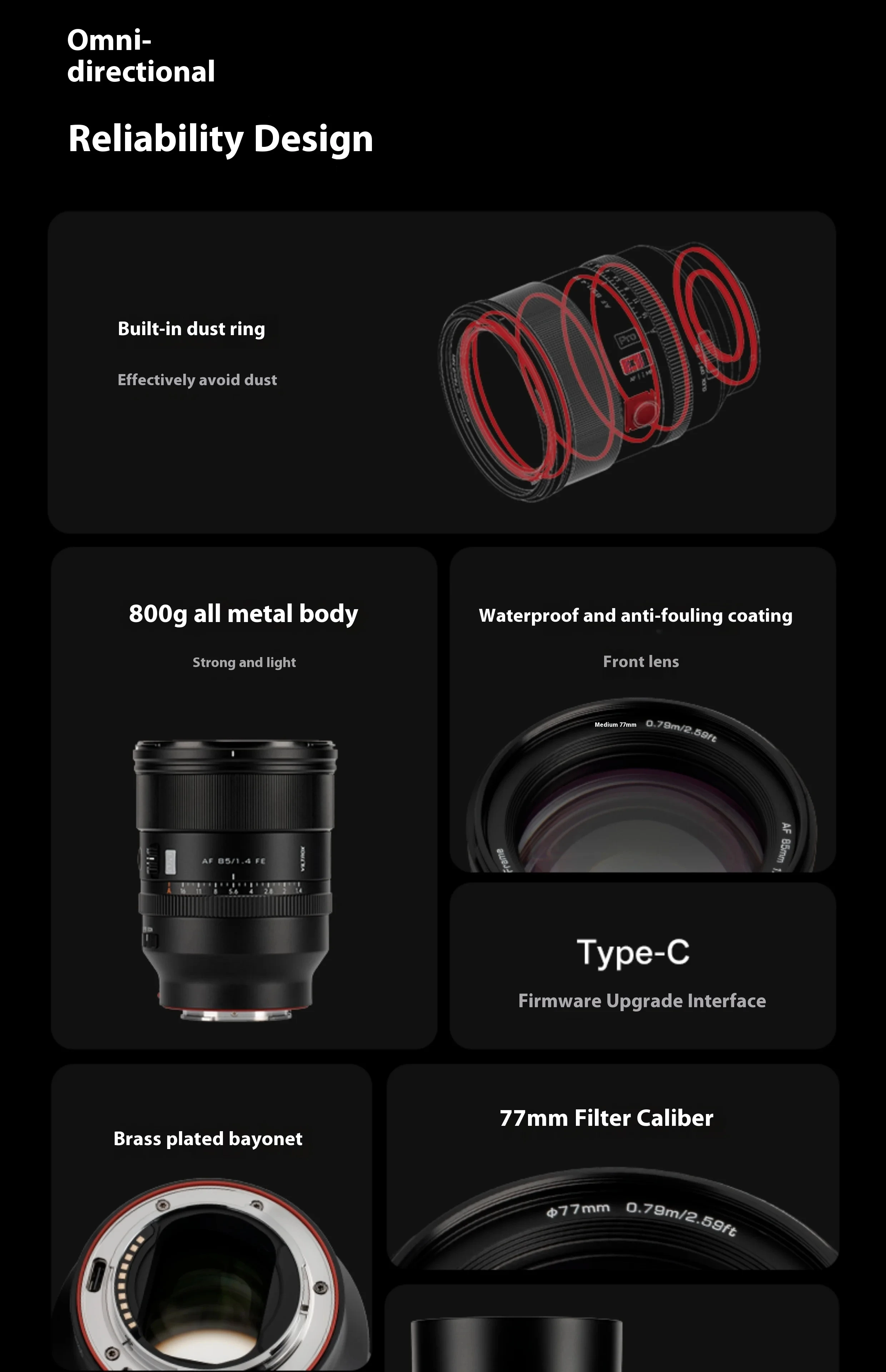 85mm F1.4 PRO Auto Focus Large Aperture Full frame Portrait Lens for Sony zve10